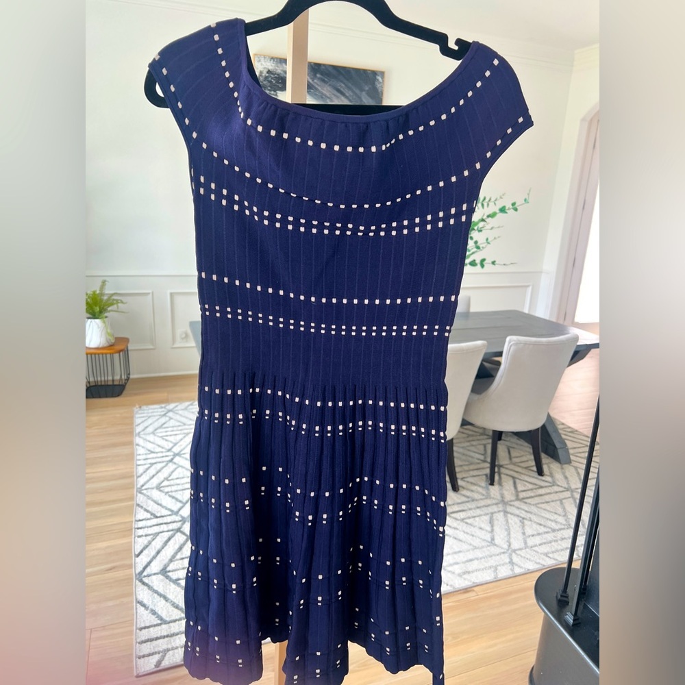 PARKER Tricia Off-the-Shoulder Knit Fit & Flare Dress